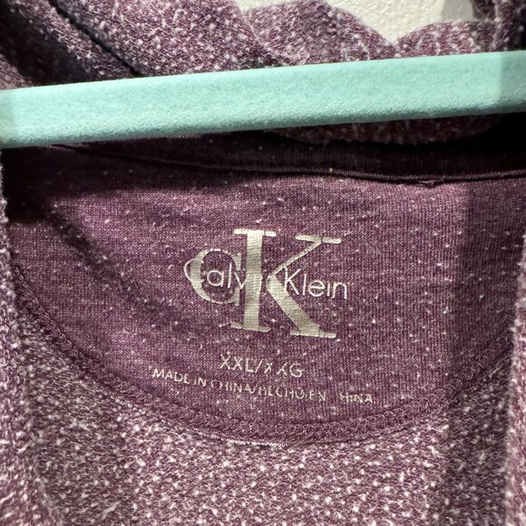 Calvin Klein Sweater Purple Long Sleeve Knit Cowl Neck Soft Causal Women sz XXL - Picture 6 of 10